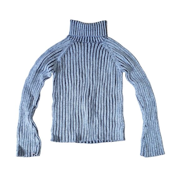Vintage 90s No Boundaries Ribbed Turtleneck Sweater Size M Y2K Preppy Grunge - Picture 1 of 5